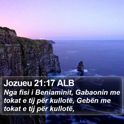 Jozueu 21:17 ALB Bible Verse Image