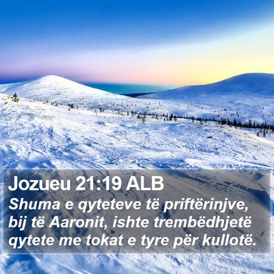 Jozueu 21:19 ALB Bible Verse Image