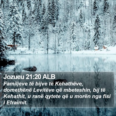 Jozueu 21:20 ALB Bible Verse Image