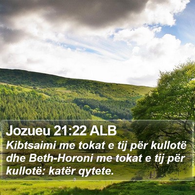 Jozueu 21:22 ALB Bible Verse Image