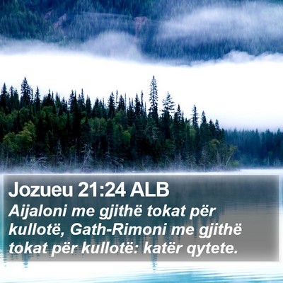 Jozueu 21:24 ALB Bible Verse Image