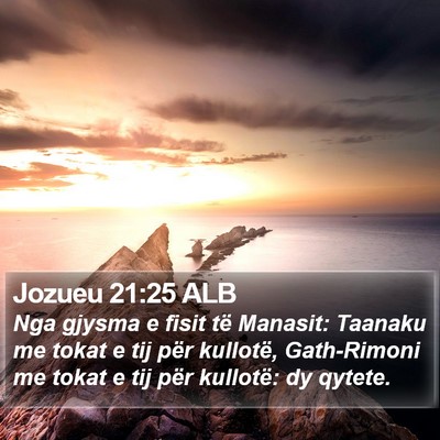 Jozueu 21:25 ALB Bible Verse Image