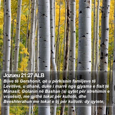 Jozueu 21:27 ALB Bible Verse Image