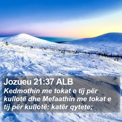 Jozueu 21:37 ALB Bible Verse Image