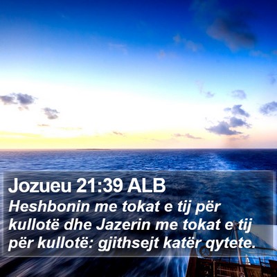 Jozueu 21:39 ALB Bible Verse Image