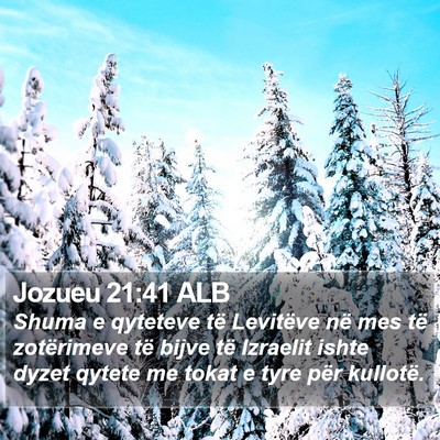 Jozueu 21:41 ALB Bible Verse Image