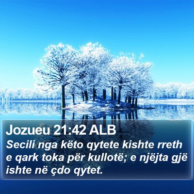 Jozueu 21:42 ALB Bible Verse Image