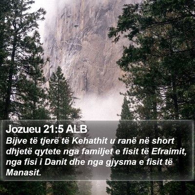 Jozueu 21:5 ALB Bible Verse Image
