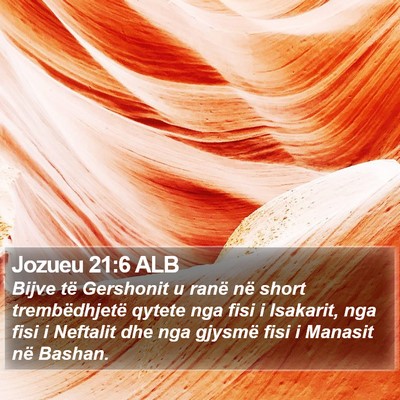 Jozueu 21:6 ALB Bible Verse Image