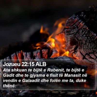 Jozueu 22:15 ALB Bible Verse Image