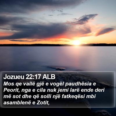 Jozueu 22:17 ALB Bible Verse Image