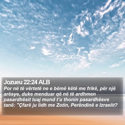 Jozueu 22:24 ALB Bible Verse Image