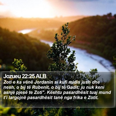 Jozueu 22:25 ALB Bible Verse Image