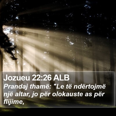Jozueu 22:26 ALB Bible Verse Image