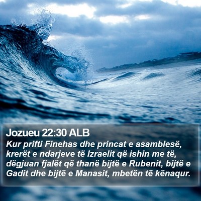 Jozueu 22:30 ALB Bible Verse Image