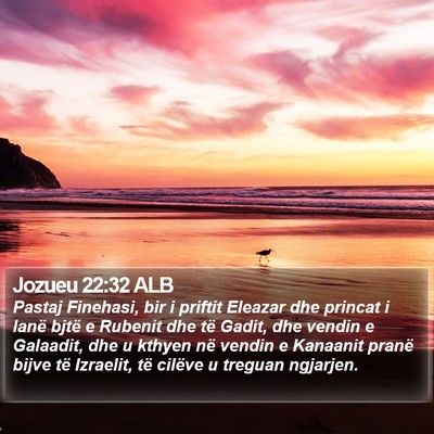 Jozueu 22:32 ALB Bible Verse Image