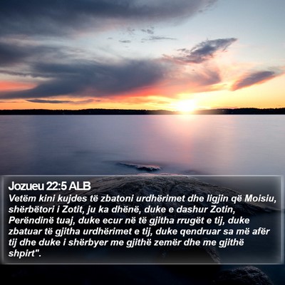 Jozueu 22:5 ALB Bible Verse Image