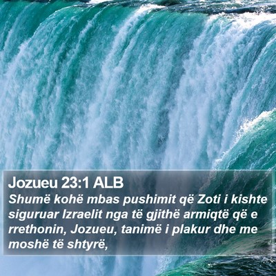 Jozueu 23:1 ALB Bible Verse Image