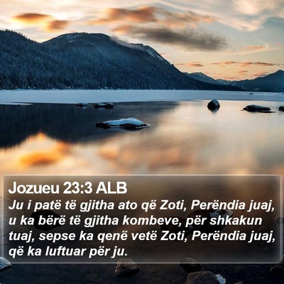 Jozueu 23:3 ALB Bible Verse Image