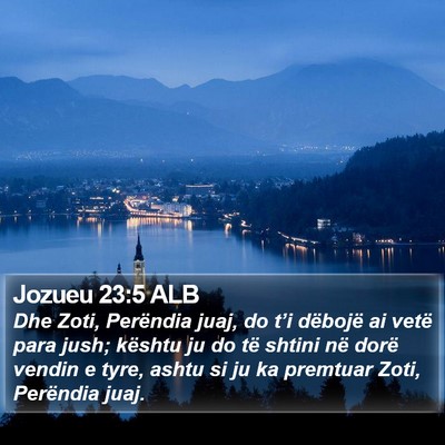 Jozueu 23:5 ALB Bible Verse Image