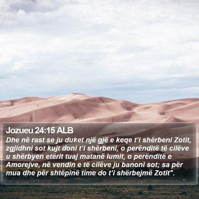 Jozueu 24:15 ALB Bible Verse Image