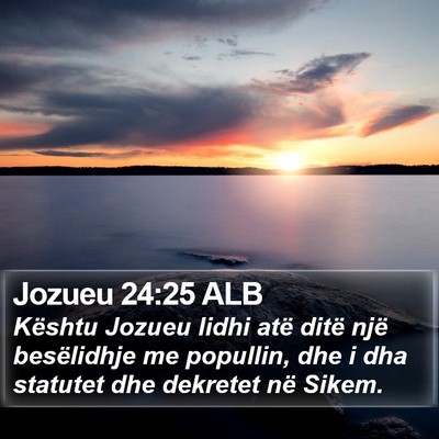 Jozueu 24:25 ALB Bible Verse Image
