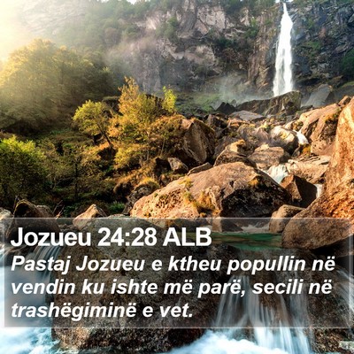Jozueu 24:28 ALB Bible Verse Image