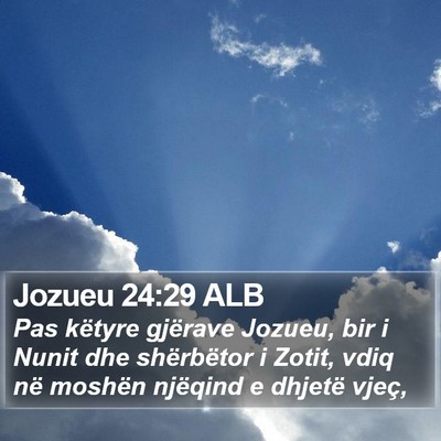 Jozueu 24:29 ALB Bible Verse Image