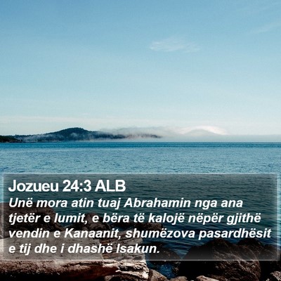 Jozueu 24:3 ALB Bible Verse Image