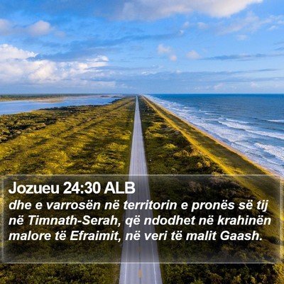Jozueu 24:30 ALB Bible Verse Image