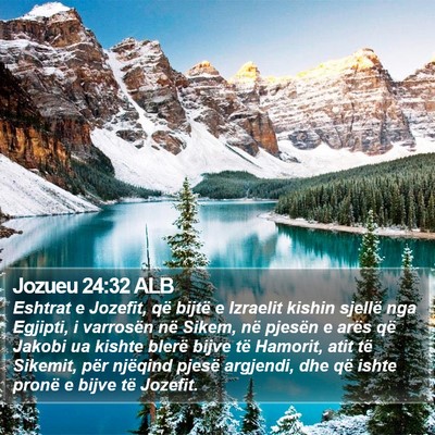 Jozueu 24:32 ALB Bible Verse Image