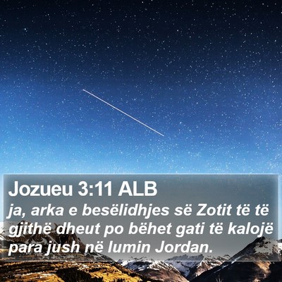 Jozueu 3:11 ALB Bible Verse Image