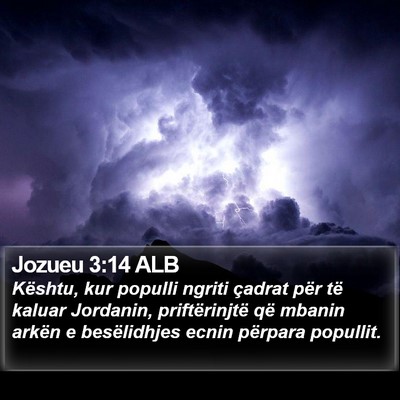 Jozueu 3:14 ALB Bible Verse Image