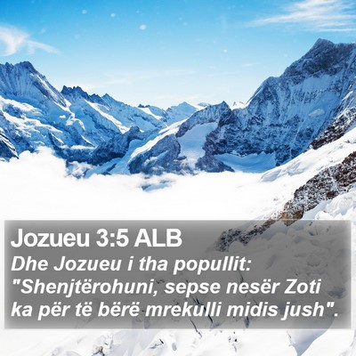 Jozueu 3:5 ALB Bible Verse Image
