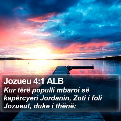Jozueu 4:1 ALB Bible Verse Image