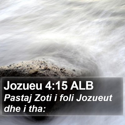 Jozueu 4:15 ALB Bible Verse Image