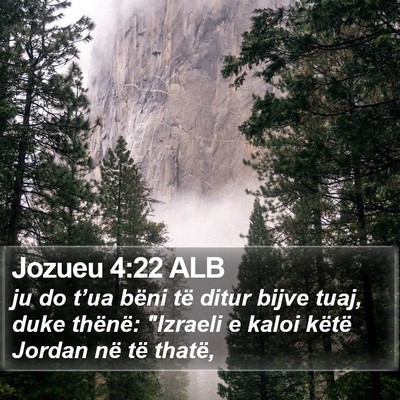 Jozueu 4:22 ALB Bible Verse Image