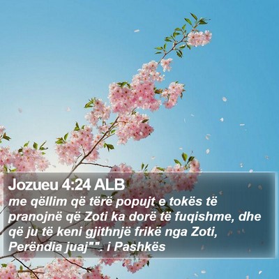 Jozueu 4:24 ALB Bible Verse Image