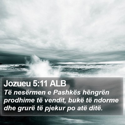 Jozueu 5:11 ALB Bible Verse Image