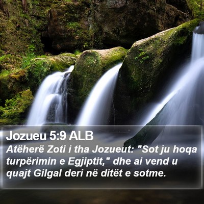 Jozueu 5:9 ALB Bible Verse Image