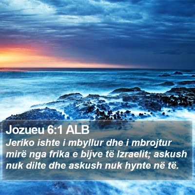 Jozueu 6:1 ALB Bible Verse Image