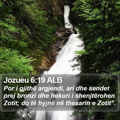 Jozueu 6:19 ALB Bible Verse Image