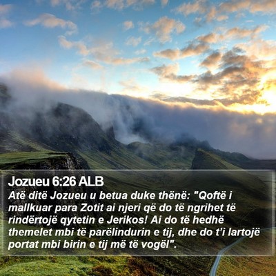 Jozueu 6:26 ALB Bible Verse Image
