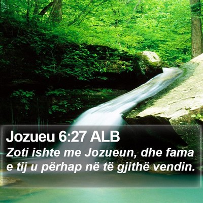 Jozueu 6:27 ALB Bible Verse Image