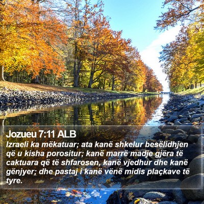 Jozueu 7:11 ALB Bible Verse Image