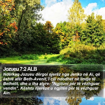 Jozueu 7:2 ALB Bible Verse Image