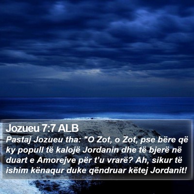 Jozueu 7:7 ALB Bible Verse Image