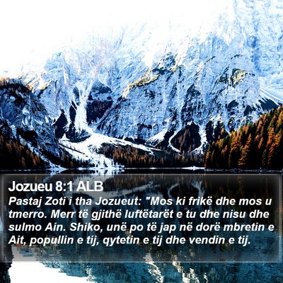Jozueu 8:1 ALB Bible Verse Image