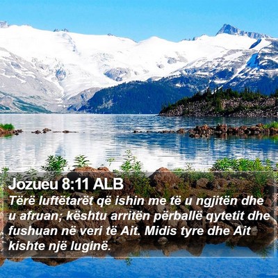 Jozueu 8:11 ALB Bible Verse Image