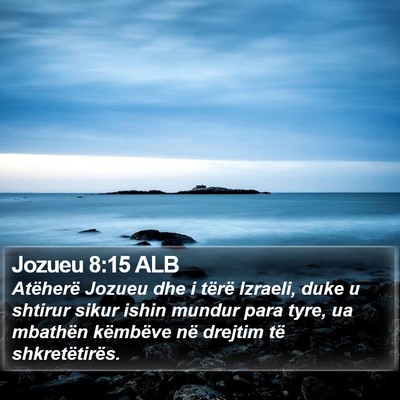 Jozueu 8:15 ALB Bible Verse Image